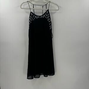 NWT YA Los Angeles black silver sequin mini dress